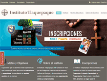 Tablet Screenshot of institutotlaquepaque.edu.mx